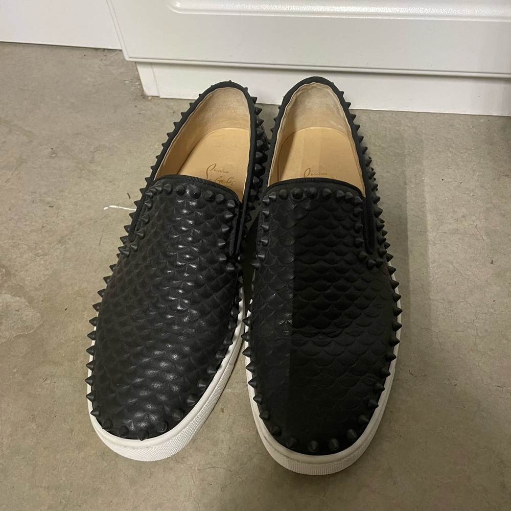 christian louboutin black sneakers